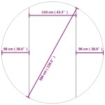 vidaXL Acoperire geotextil piscină, gri deschis, Ø306 cm, poliester vidaXL Acoperire geotextil piscină, gri deschis, Ø306 cm, poliester