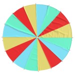 vidaXL Parașută de joacă pentru copii, Ø6 m, textil vidaXL Parașută de joacă pentru copii, Ø6 m, textil