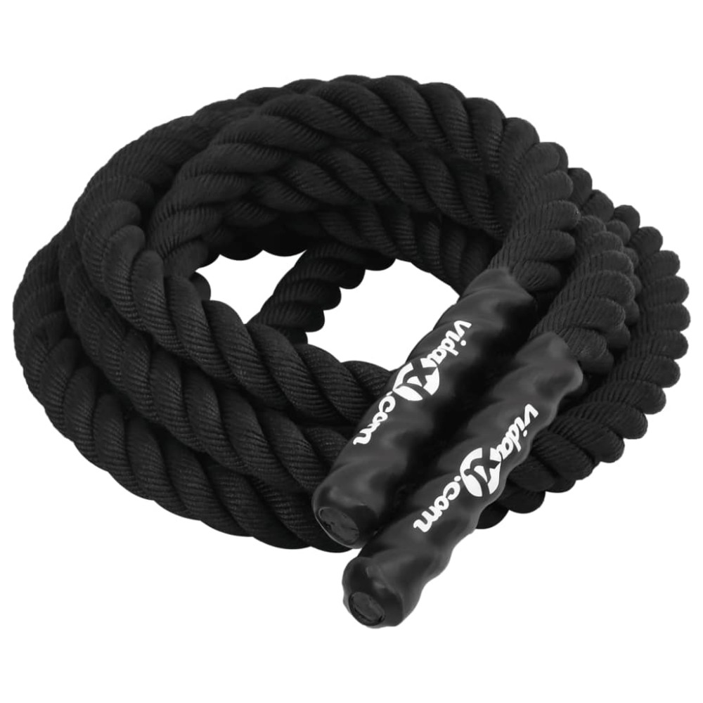 vidaXL Frânghie de lucru, negru, 6 m, 4,5 kg, poliester