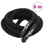 vidaXL Frânghie de lucru, negru, 6 m, 4,5 kg, poliester vidaXL Frânghie de lucru, negru, 6 m, 4,5 kg, poliester