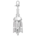 vidaXL Ancoră pliabilă argintie 0,7 kg, fontă galvanizată la cald vidaXL Ancoră pliabilă argintie 0,7 kg, fontă galvanizată la cald