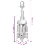 vidaXL Ancoră pliabilă argintie 0,7 kg, fontă galvanizată la cald vidaXL Ancoră pliabilă argintie 0,7 kg, fontă galvanizată la cald