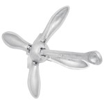vidaXL Ancoră pliabilă argintie 8 kg, fontă galvanizată la cald vidaXL Ancoră pliabilă argintie 8 kg, fontă galvanizată la cald