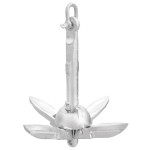 vidaXL Ancoră pliabilă cu funie, 0,7 kg, fontă galvanizată la cald vidaXL Ancoră pliabilă cu funie, 0,7 kg, fontă galvanizată la cald