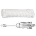 vidaXL Ancoră pliabilă cu funie, 8 kg, fontă galvanizată la cald vidaXL Ancoră pliabilă cu funie, 8 kg, fontă galvanizată la cald