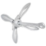 vidaXL Ancoră pliabilă cu funie, 8 kg, fontă galvanizată la cald vidaXL Ancoră pliabilă cu funie, 8 kg, fontă galvanizată la cald