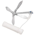 vidaXL Ancoră pliabilă cu funie, 10 kg, fontă galvanizată la cald vidaXL Ancoră pliabilă cu funie, 10 kg, fontă galvanizată la cald