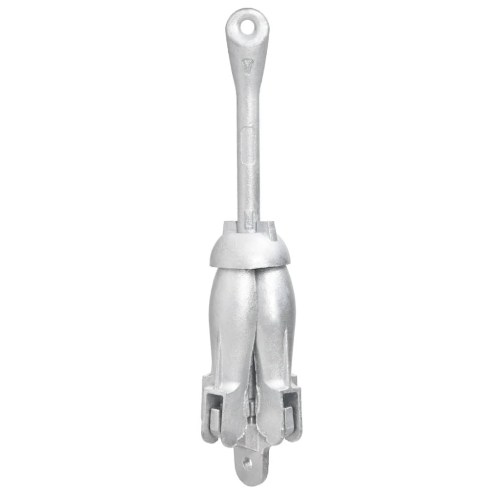 vidaXL Ancoră pliabilă, argintiu, 3,2 kg, fier maleabil