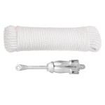 vidaXL Ancoră pliabilă cu funie, argintiu, 1,5 kg, fier maleabil vidaXL Ancoră pliabilă cu funie, argintiu, 1,5 kg, fier maleabil