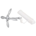 vidaXL Ancoră pliabilă cu funie, argintiu, 2,5 kg, fier maleabil vidaXL Ancoră pliabilă cu funie, argintiu, 2,5 kg, fier maleabil