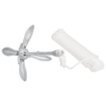 vidaXL Ancoră pliabilă cu funie, argintiu, 3,2 kg, fier maleabil vidaXL Ancoră pliabilă cu funie, argintiu, 3,2 kg, fier maleabil