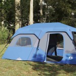 vidaXL Cort de familie 9 persoane albastru, setare rapidă impermeabil vidaXL Cort de familie 9 persoane albastru, setare rapidă impermeabil