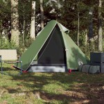 vidaXL Cort de camping cupolă pentru 2 persoane, verde, impermeabil