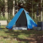 vidaXL Cort de camping cupolă pentru 2 persoane, albastru, impermeabil