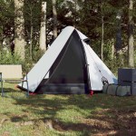vidaXL Cort camping cupolă 2 persoane alb, țesătură opacă, impermeabil vidaXL Cort camping cupolă 2 persoane alb, țesătură opacă, impermeabil