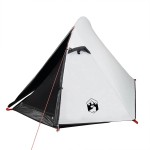 vidaXL Cort camping cupolă 2 persoane alb, țesătură opacă, impermeabil vidaXL Cort camping cupolă 2 persoane alb, țesătură opacă, impermeabil