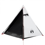 vidaXL Cort camping cupolă 2 persoane alb, țesătură opacă, impermeabil vidaXL Cort camping cupolă 2 persoane alb, țesătură opacă, impermeabil