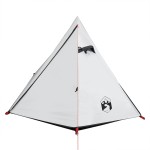vidaXL Cort camping cupolă 2 persoane alb, țesătură opacă, impermeabil vidaXL Cort camping cupolă 2 persoane alb, țesătură opacă, impermeabil