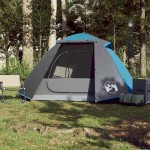 vidaXL Cort de camping cupolă pentru 2 persoane, albastru, impermeabil