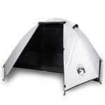 vidaXL Cort camping cupolă 2 persoane alb, țesătură opacă, impermeabil vidaXL Cort camping cupolă 2 persoane alb, țesătură opacă, impermeabil