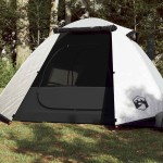 vidaXL Cort camping cupolă 2 persoane alb, țesătură opacă, impermeabil vidaXL Cort camping cupolă 2 persoane alb, țesătură opacă, impermeabil