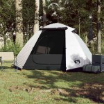 vidaXL Cort camping cupolă 2 persoane alb, țesătură opacă, impermeabil vidaXL Cort camping cupolă 2 persoane alb, țesătură opacă, impermeabil