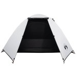 vidaXL Cort camping cupolă 2 persoane alb, țesătură opacă, impermeabil vidaXL Cort camping cupolă 2 persoane alb, țesătură opacă, impermeabil
