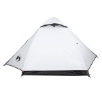 vidaXL Cort camping cupolă 2 persoane alb, țesătură opacă, impermeabil vidaXL Cort camping cupolă 2 persoane alb, țesătură opacă, impermeabil