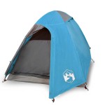 vidaXL Cort de camping cupolă pentru 2 persoane, albastru, impermeabil vidaXL Cort de camping cupolă pentru 2 persoane, albastru, impermeabil