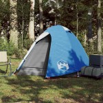 vidaXL Cort de camping cupolă pentru 2 persoane, albastru, impermeabil vidaXL Cort de camping cupolă pentru 2 persoane, albastru, impermeabil