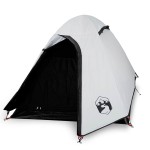 vidaXL Cort camping cupolă 2 persoane alb, țesătură opacă, impermeabil vidaXL Cort camping cupolă 2 persoane alb, țesătură opacă, impermeabil