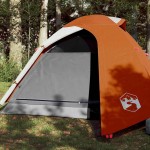 vidaXL Cort de camping cupolă 3 persoane, portocaliu, impermeabil vidaXL Cort de camping cupolă 3 persoane, portocaliu, impermeabil