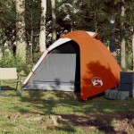 vidaXL Cort de camping cupolă 3 persoane, portocaliu, impermeabil vidaXL Cort de camping cupolă 3 persoane, portocaliu, impermeabil