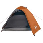 vidaXL Cort de camping cupolă 3 persoane, portocaliu, impermeabil vidaXL Cort de camping cupolă 3 persoane, portocaliu, impermeabil