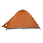 vidaXL Cort de camping cupolă 3 persoane, portocaliu, impermeabil vidaXL Cort de camping cupolă 3 persoane, portocaliu, impermeabil