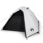 vidaXL Cort camping cupolă 2 persoane alb, țesătură opacă, impermeabil vidaXL Cort camping cupolă 2 persoane alb, țesătură opacă, impermeabil