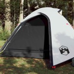 vidaXL Cort camping cupolă 2 persoane alb, țesătură opacă, impermeabil vidaXL Cort camping cupolă 2 persoane alb, țesătură opacă, impermeabil