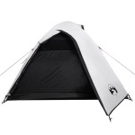 vidaXL Cort camping cupolă 2 persoane alb, țesătură opacă, impermeabil vidaXL Cort camping cupolă 2 persoane alb, țesătură opacă, impermeabil