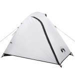 vidaXL Cort camping cupolă 2 persoane alb, țesătură opacă, impermeabil vidaXL Cort camping cupolă 2 persoane alb, țesătură opacă, impermeabil