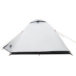 vidaXL Cort camping cupolă 2 persoane alb, țesătură opacă, impermeabil vidaXL Cort camping cupolă 2 persoane alb, țesătură opacă, impermeabil