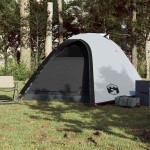 vidaXL Cort camping cupolă 4 persoane alb, țesătură opacă, impermeabil vidaXL Cort camping cupolă 4 persoane alb, țesătură opacă, impermeabil
