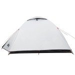 vidaXL Cort camping cupolă 4 persoane alb, țesătură opacă, impermeabil vidaXL Cort camping cupolă 4 persoane alb, țesătură opacă, impermeabil