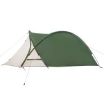 vidaXL Cort de camping cupolă pentru 2 persoane, verde, impermeabil