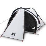 vidaXL Cort camping cupolă 2 persoane alb, țesătură opacă, impermeabil vidaXL Cort camping cupolă 2 persoane alb, țesătură opacă, impermeabil