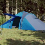 vidaXL Cort de familie cupolă, 6 persoane, albastru, impermeabil vidaXL Cort de familie cupolă, 6 persoane, albastru, impermeabil