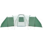 vidaXL Cort de familie cupolă pentru 12 persoane, verde, impermeabil vidaXL Cort de familie cupolă pentru 12 persoane, verde, impermeabil