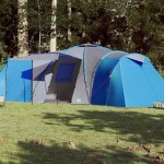 vidaXL Cort de familie cupolă 12 persoane, albastru, impermeabil vidaXL Cort de familie cupolă 12 persoane, albastru, impermeabil