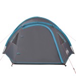 vidaXL Cort de camping cupolă pentru 4 persoane, albastru, impermeabil vidaXL Cort de camping cupolă pentru 4 persoane, albastru, impermeabil