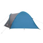 vidaXL Cort de camping cupolă pentru 4 persoane, albastru, impermeabil vidaXL Cort de camping cupolă pentru 4 persoane, albastru, impermeabil