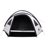 vidaXL Cort camping cupolă 4 persoane alb, țesătură opacă, impermeabil